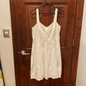 White linen dress